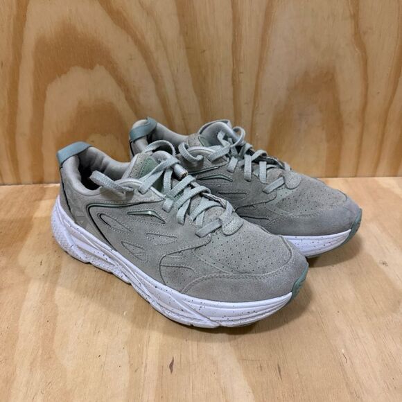 Hoka One One Shoes - HOKA ONE ONE CLIFTON L SUEDE CLOUD BLUE/ICE FLOW RUNNING SHOES Womens Size 8.5
